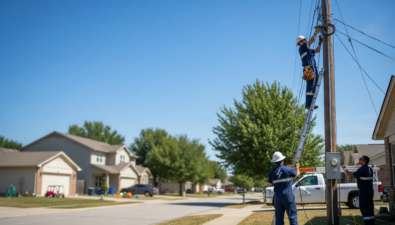 Residential electrician providing installation services in Sheldon, WI